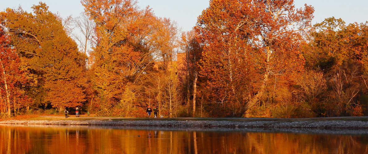 Campus Lake in the Fall