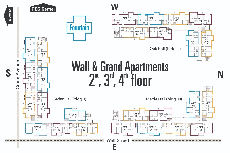SIU Wall and Grand Upper Floor Layouts