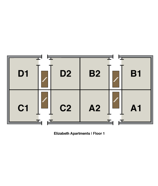 Elizabeth Apartment first floor layout