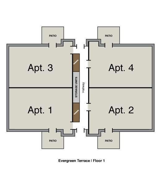 Evergreen Terrace first floor layout