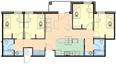 SIU Wall and Grand Four Bedroom Floor Plan